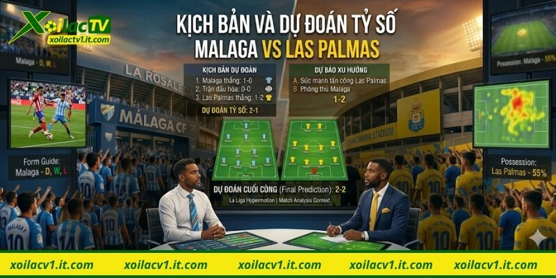 Kịch bản và dự đoán tỷ số Malaga vs Las Palmas